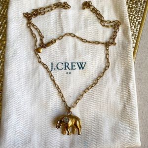 J Crew elephant necklace